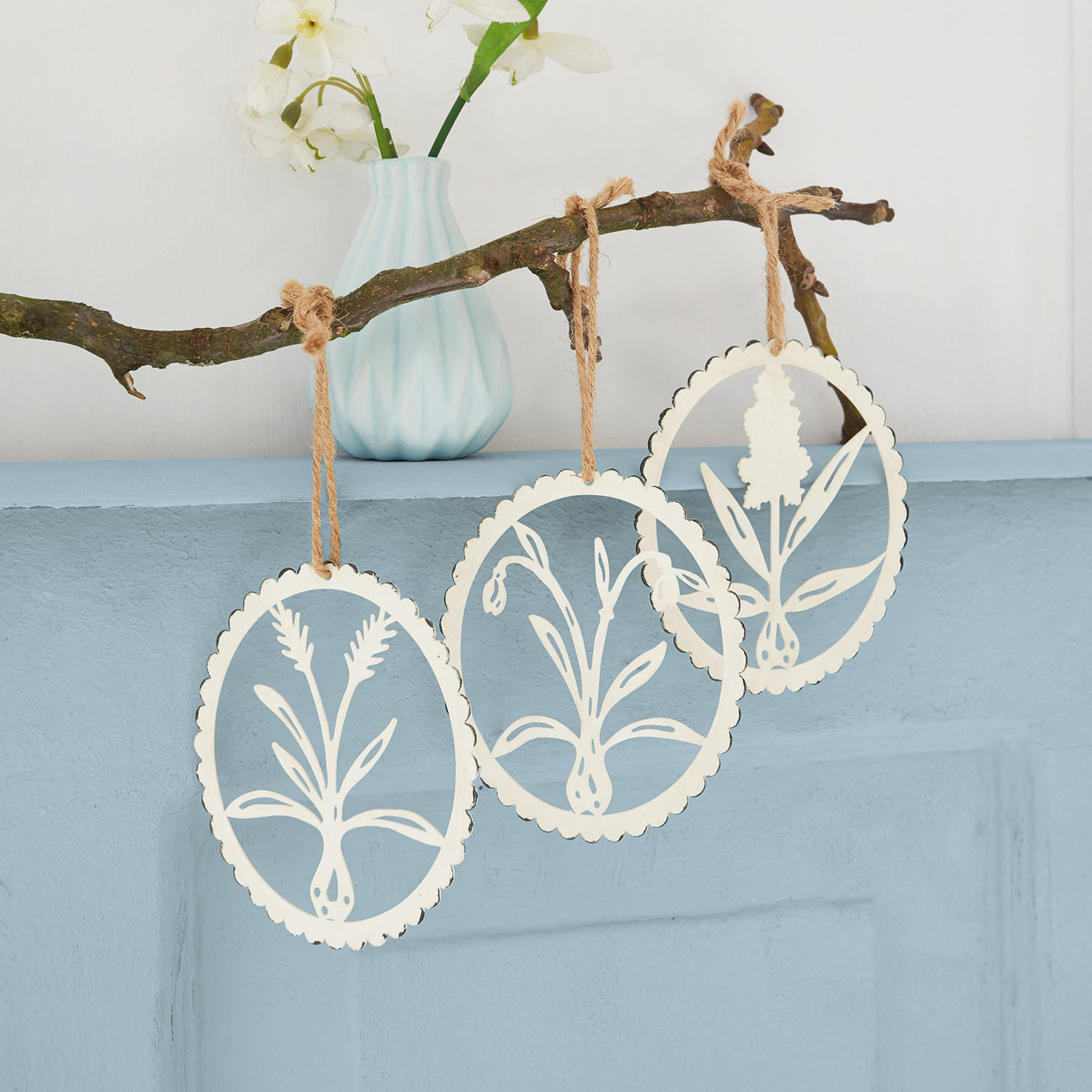Lot de 6 décorations à suspendre Vitley