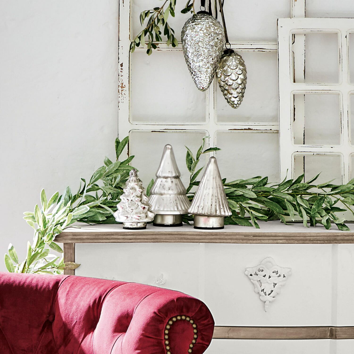Lot de 3 arbres décoratifs Chloé