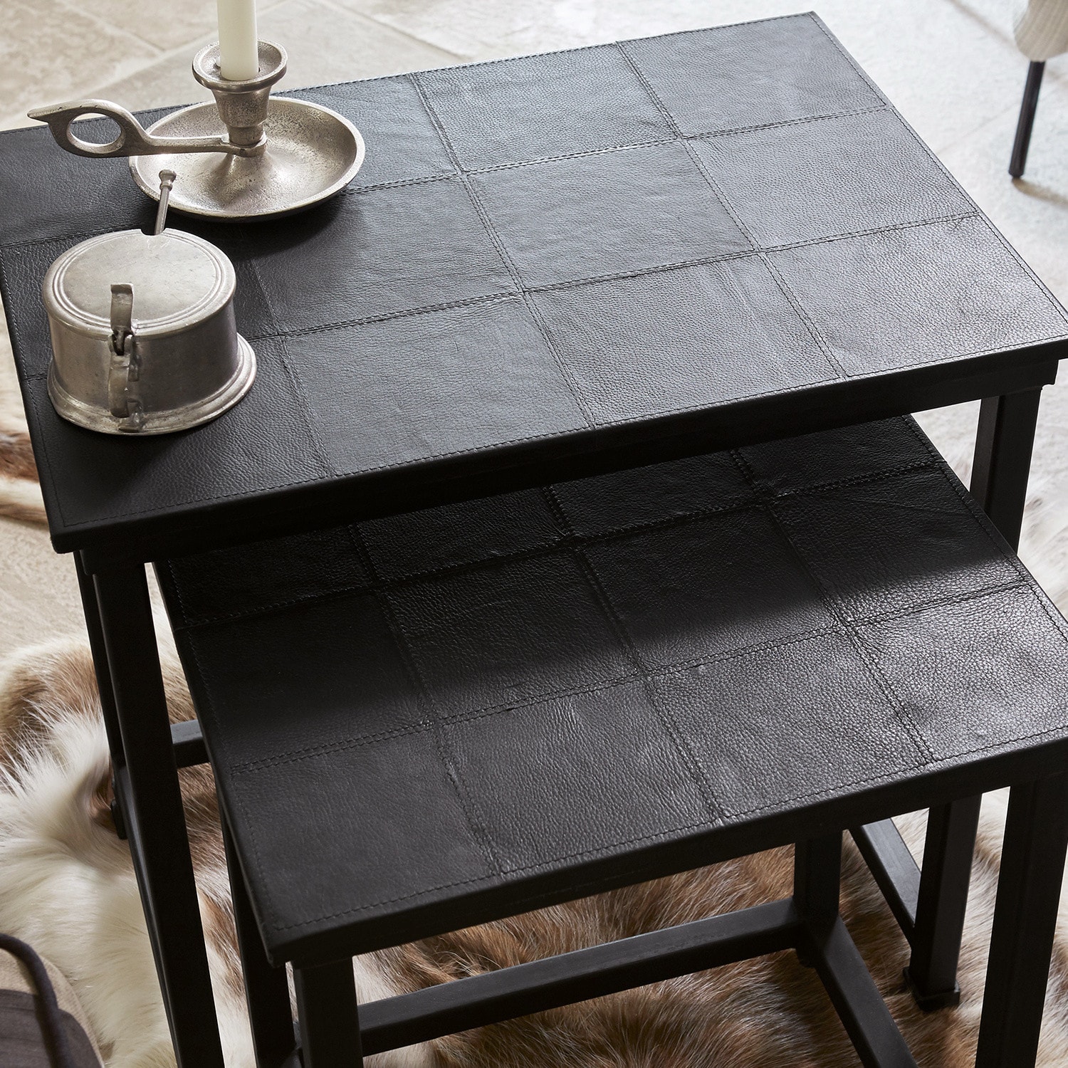 Lot de 2 tables d'appoint Blackville