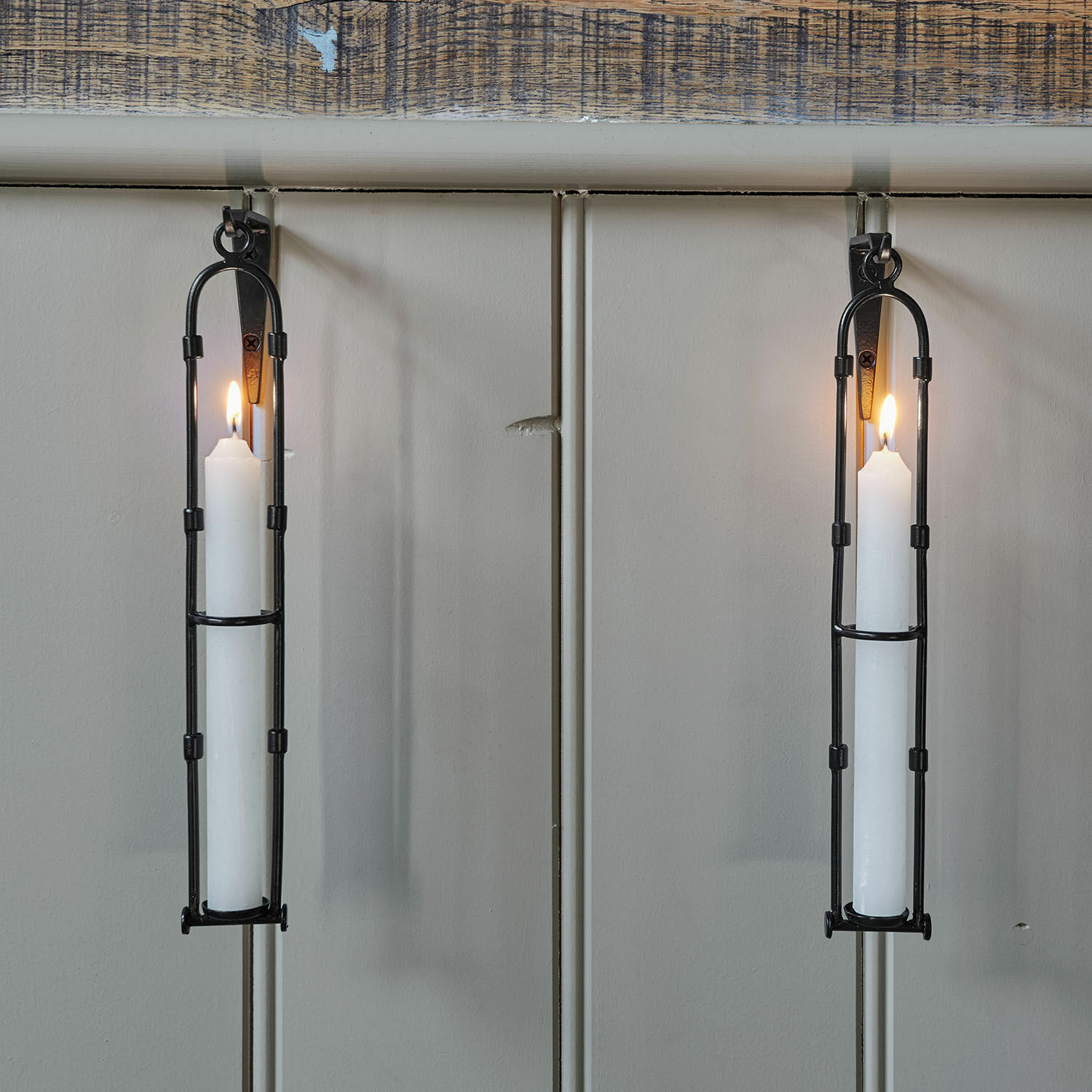 Lot de 2 bougeoirs muraux Vivendas