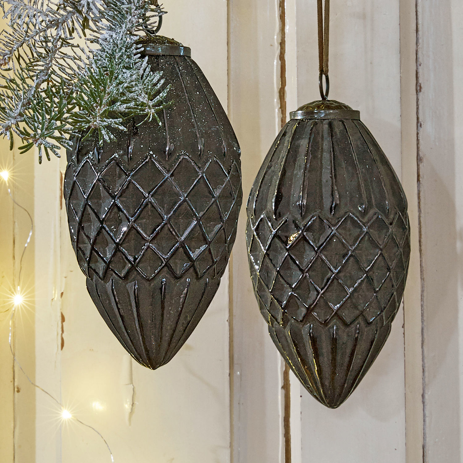 Lot de 2 décorations de Noël Tusson