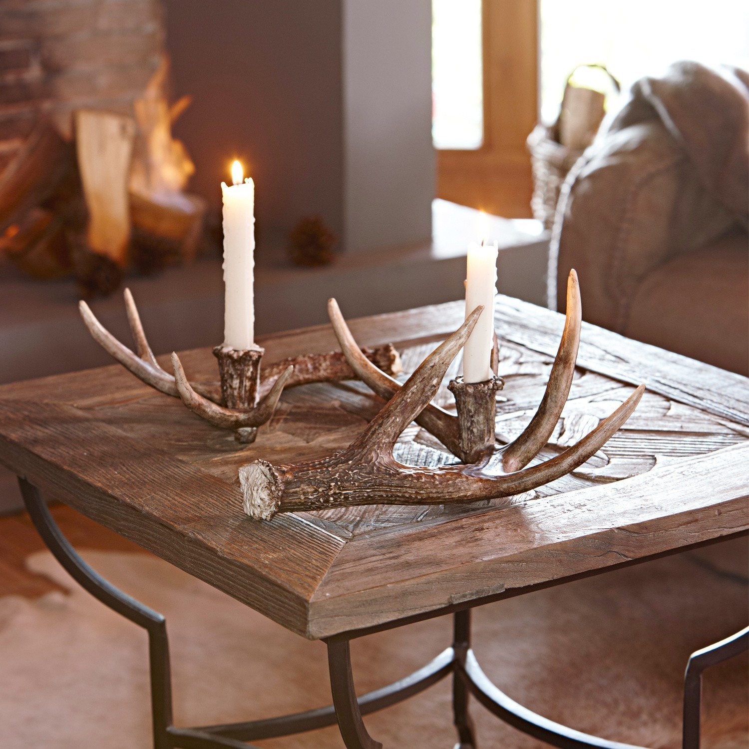 Lot de 2 bougeoirs Horm