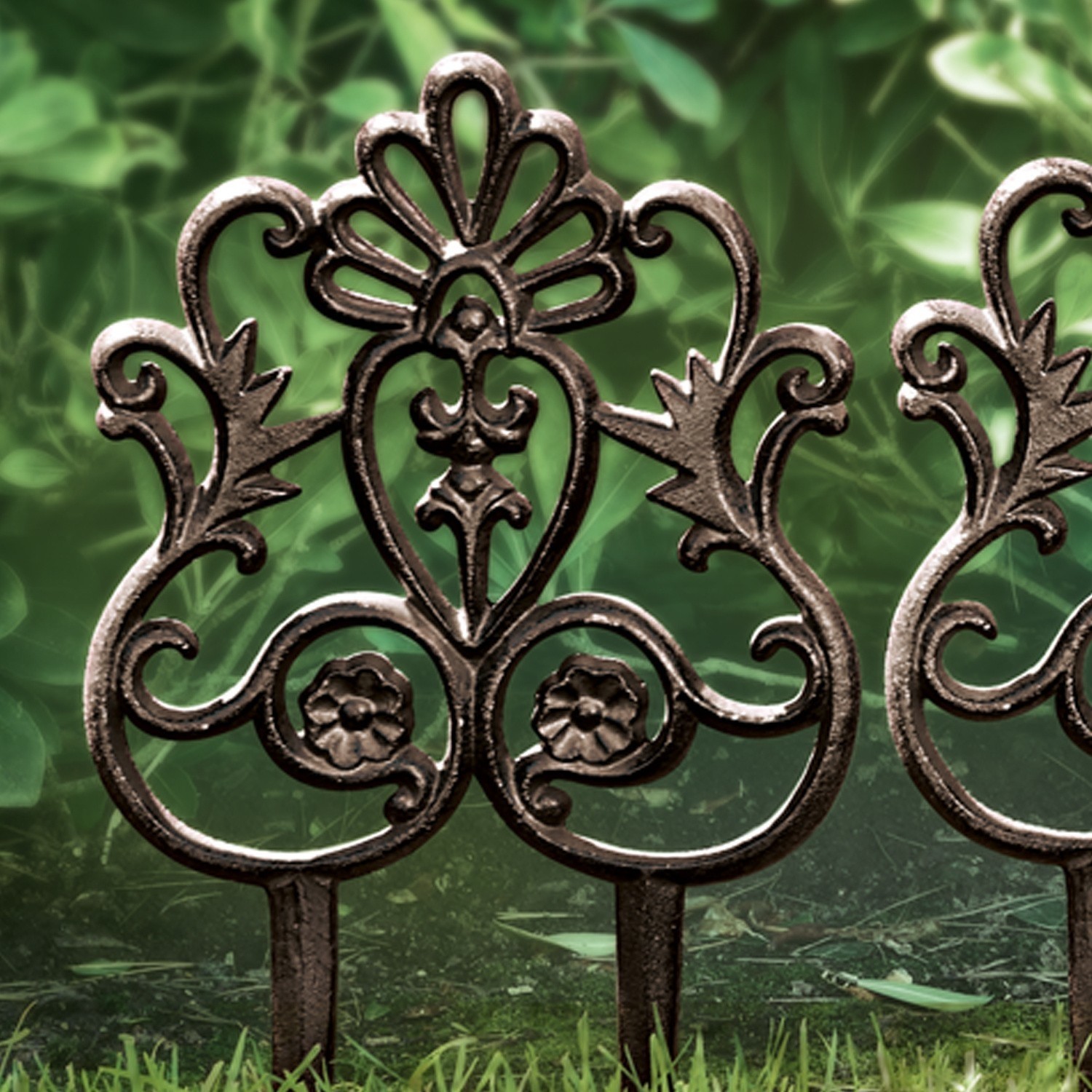 Lot de 4 ornements de jardin Rouet