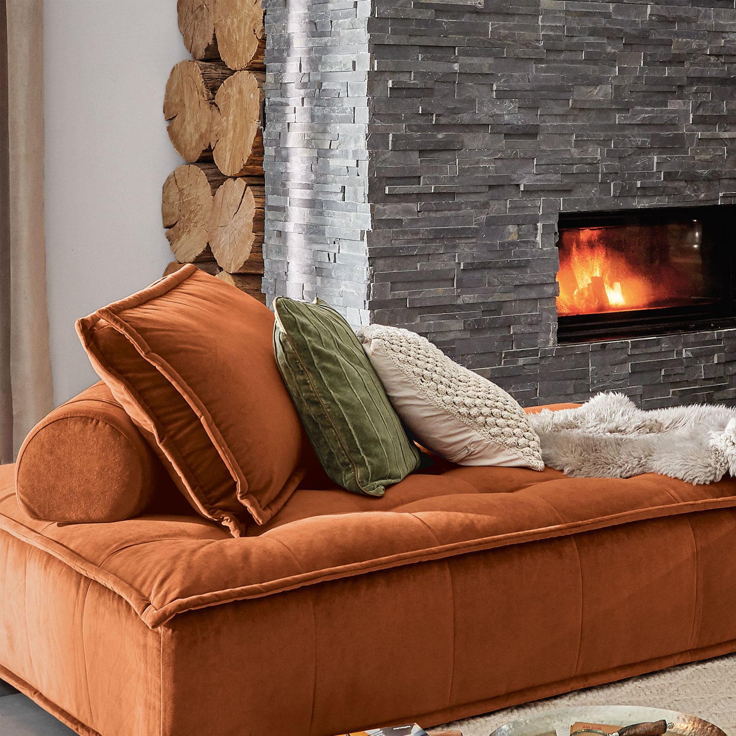 Lot de 3 housses de coussins Maratha