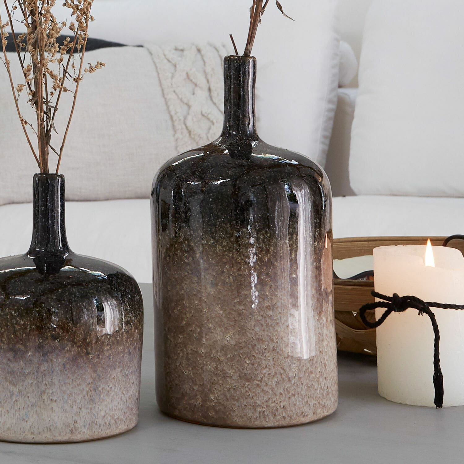 Lot de 2 vases Kurys