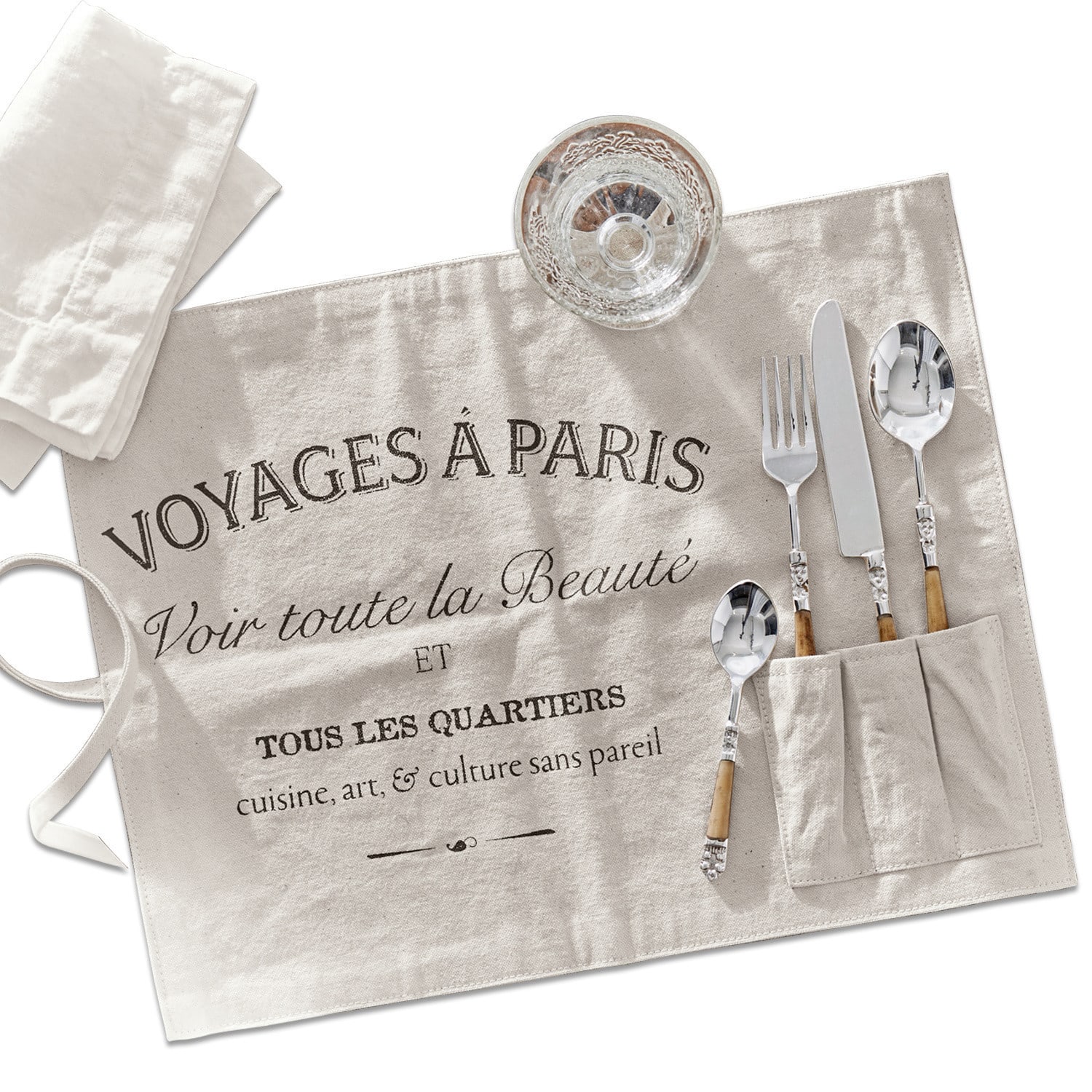 Lot de 2 sets de table Voyage