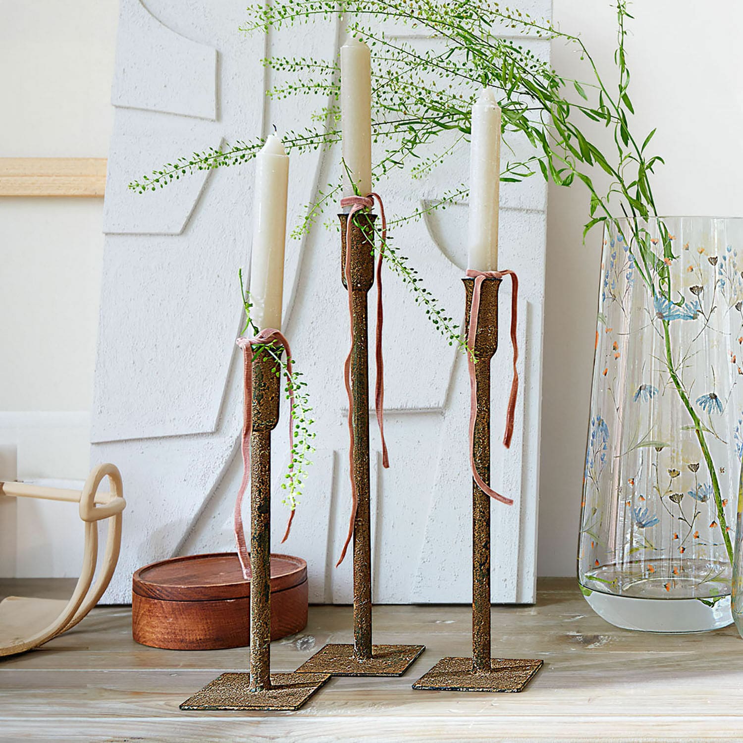 Lot de 3 bougeoirs Viverto