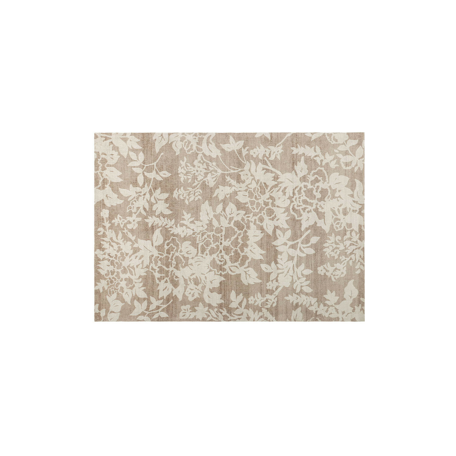 Tapis Casamira Tapis beige avec motif floral clair, tissu doux, décoration intérieure élégante