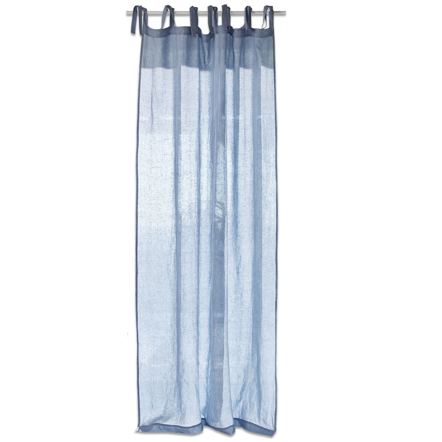 bleu Rideau bleu clair Monthelie en coton, parfait pour décorer fenêtres et intérieurs.