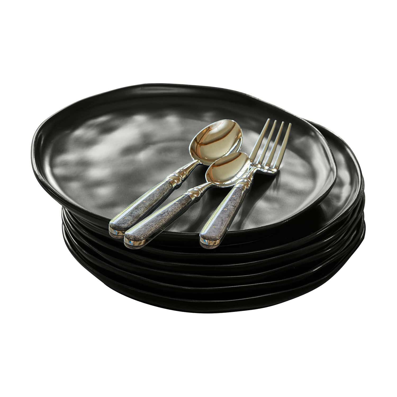 Lot de 6 assiettes Biarré