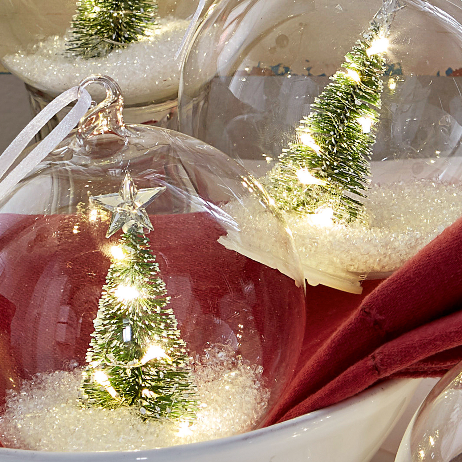 Lot de 6 décorations de Noël Ollie