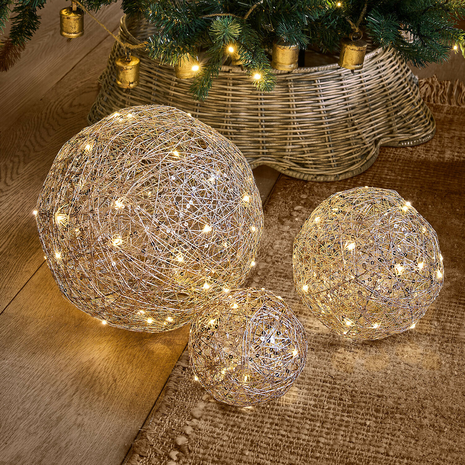 Lot de 3 boules à LED Casaglam