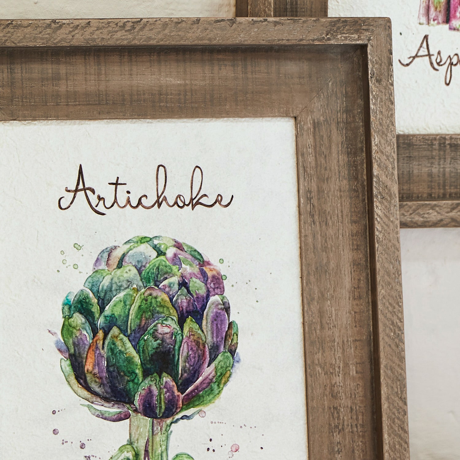 Lot de 2 tableaux Greeny