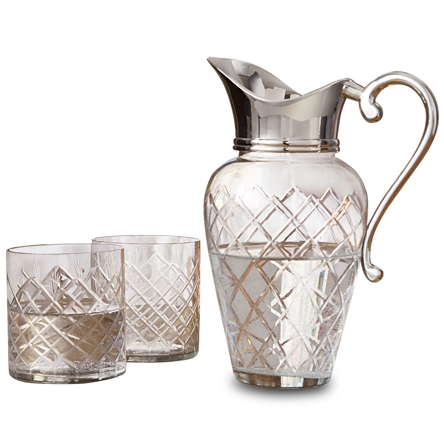 Carafe avec verres Roseline