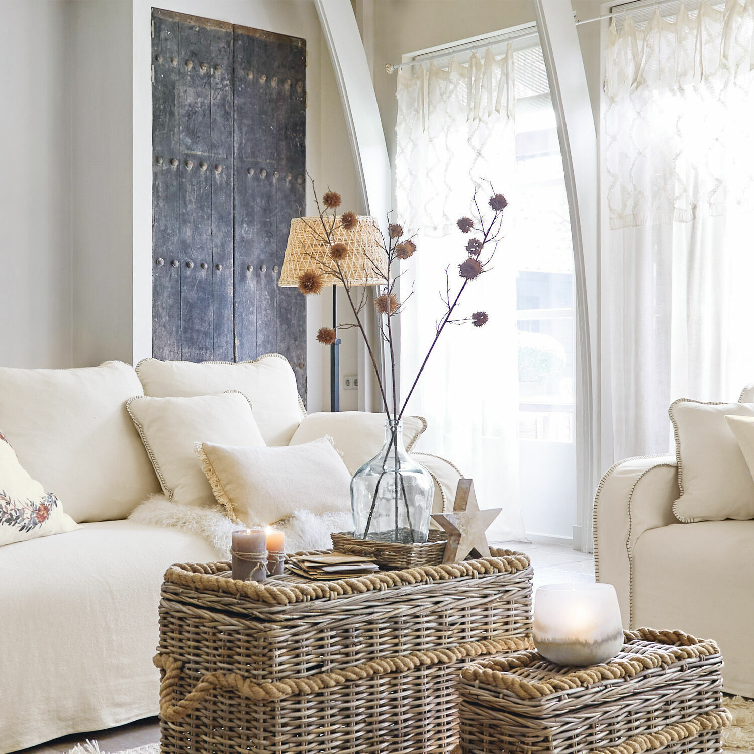 Lot de 3 tiges décoratives Tuula