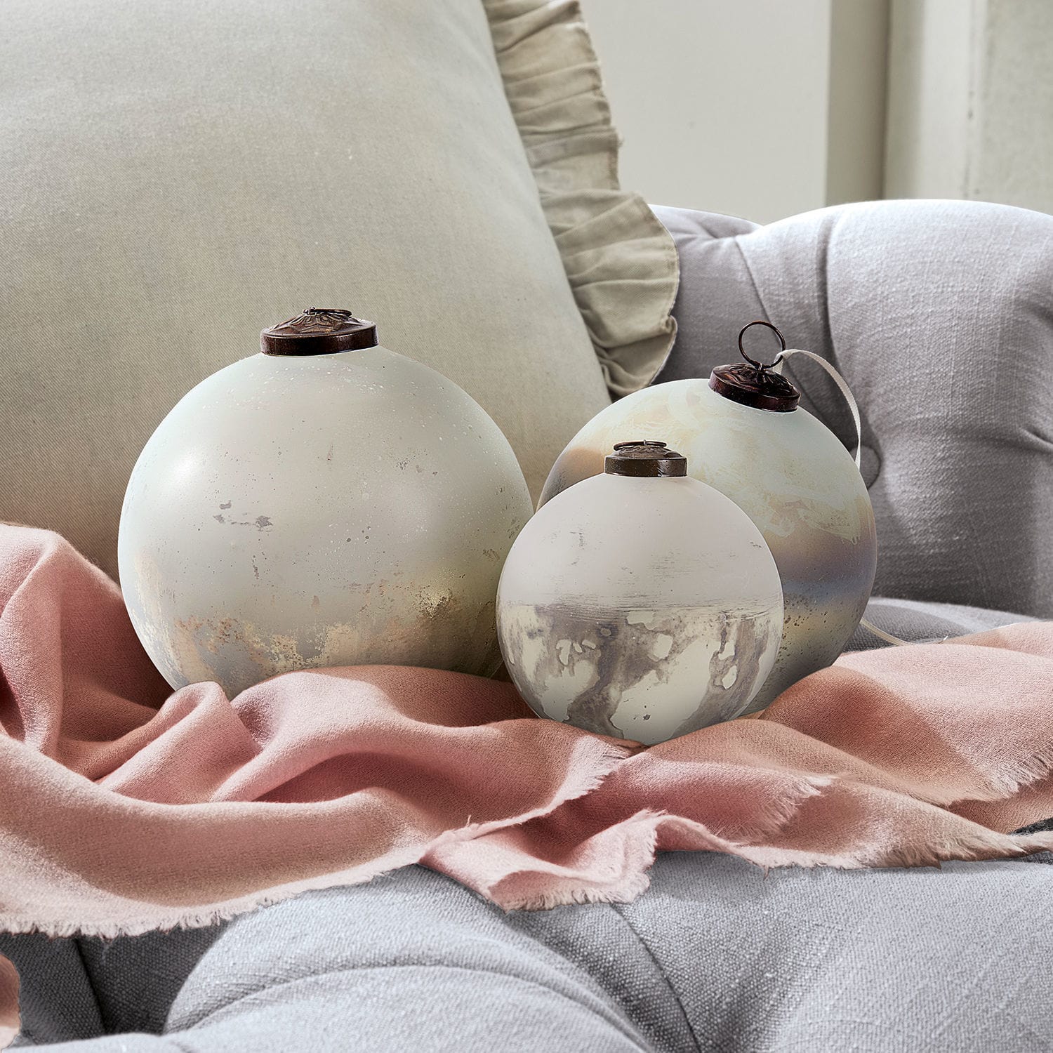 Lot de 3 boules de Noël Soussans