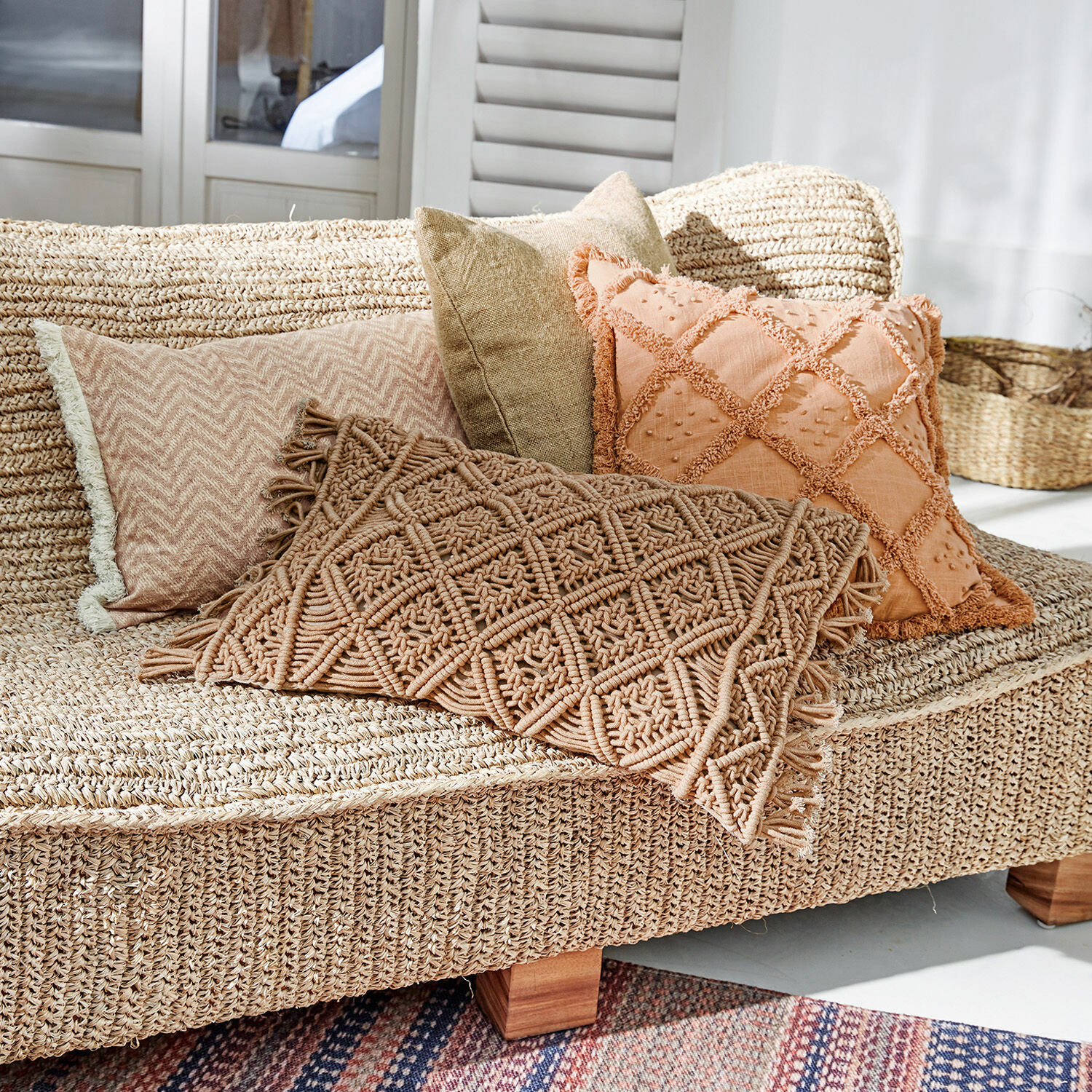 Lot de 4 housses de coussins Atlanta