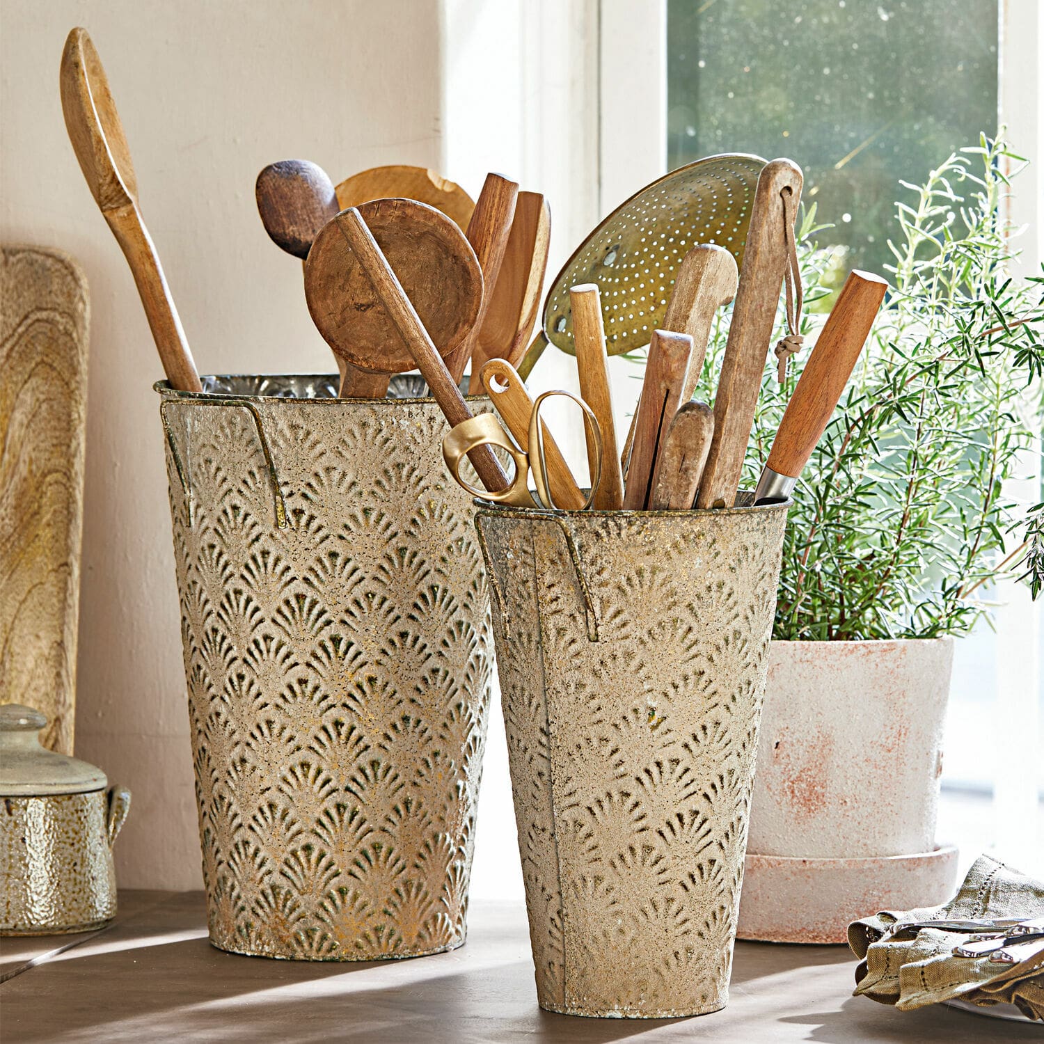 Lot de 2 vases décoratifs Iskele