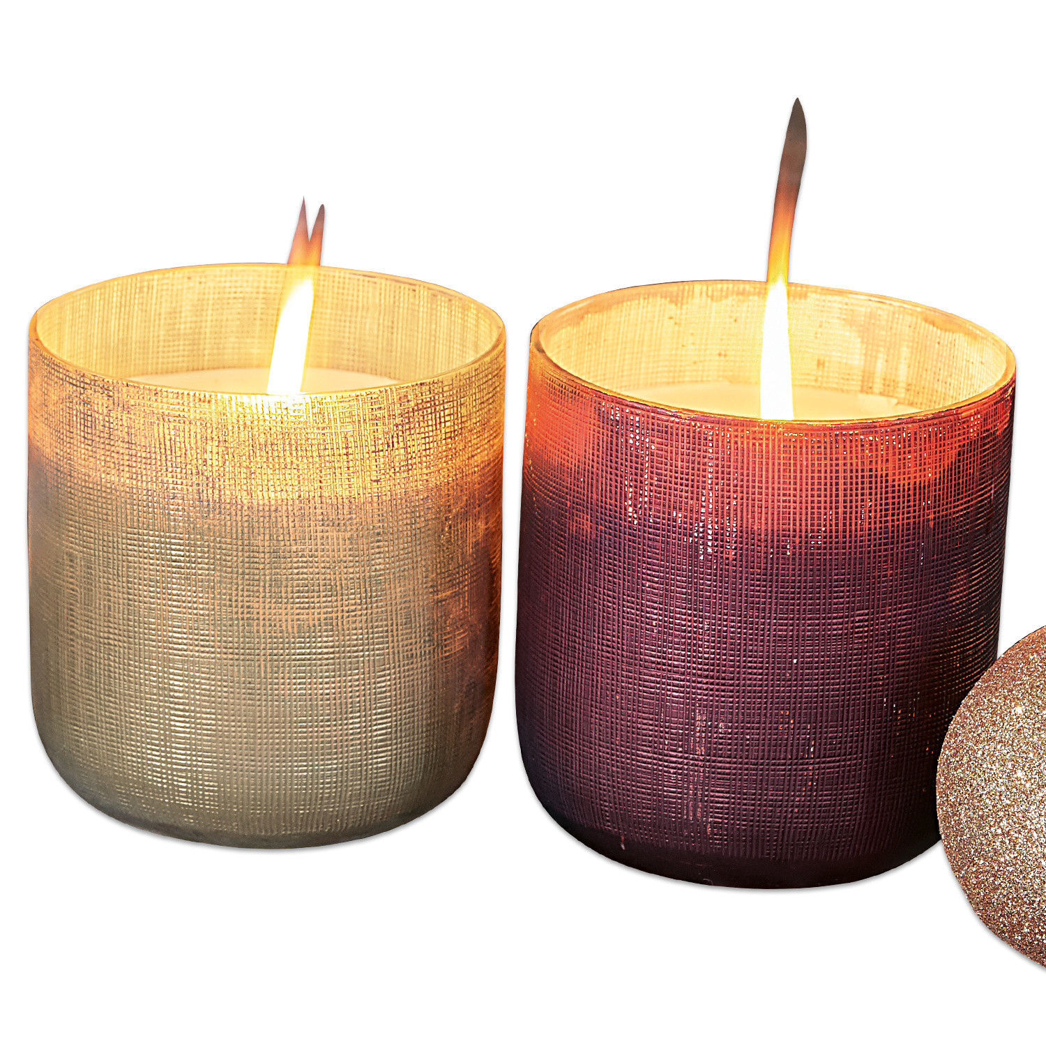 Lot de 2 bougies parfumées Evie