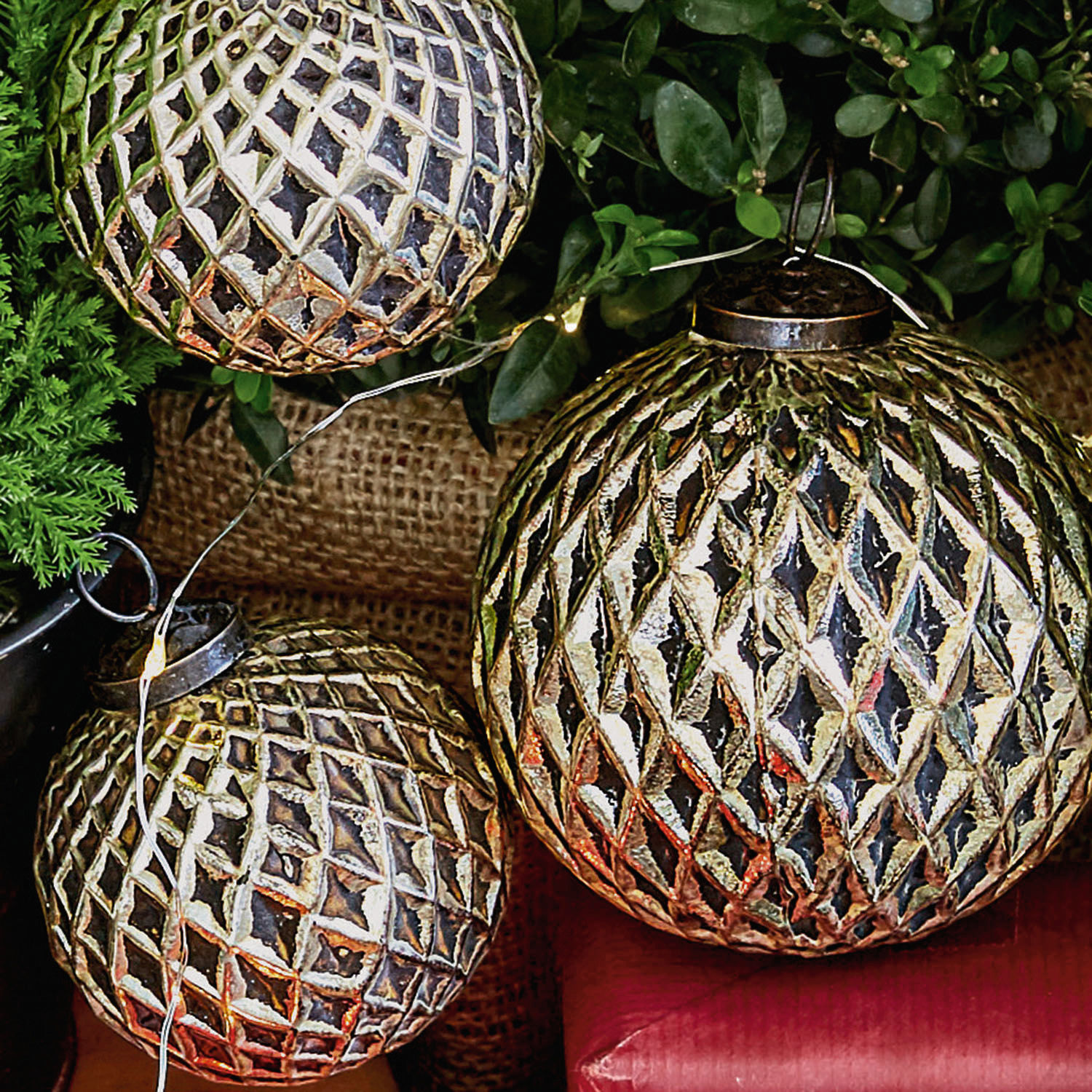 Lot de 6 boules de Noël Giron