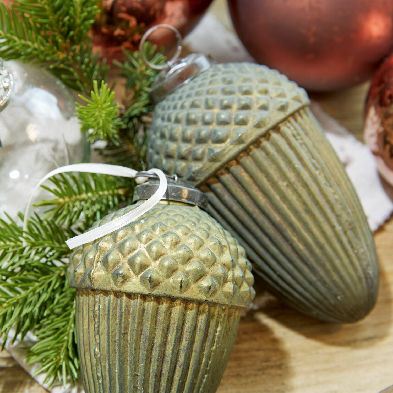 Lot de 8 décorations de Noël Glaster