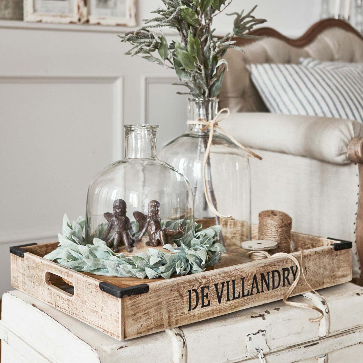 Lot de 2 cloches en verre Modesty