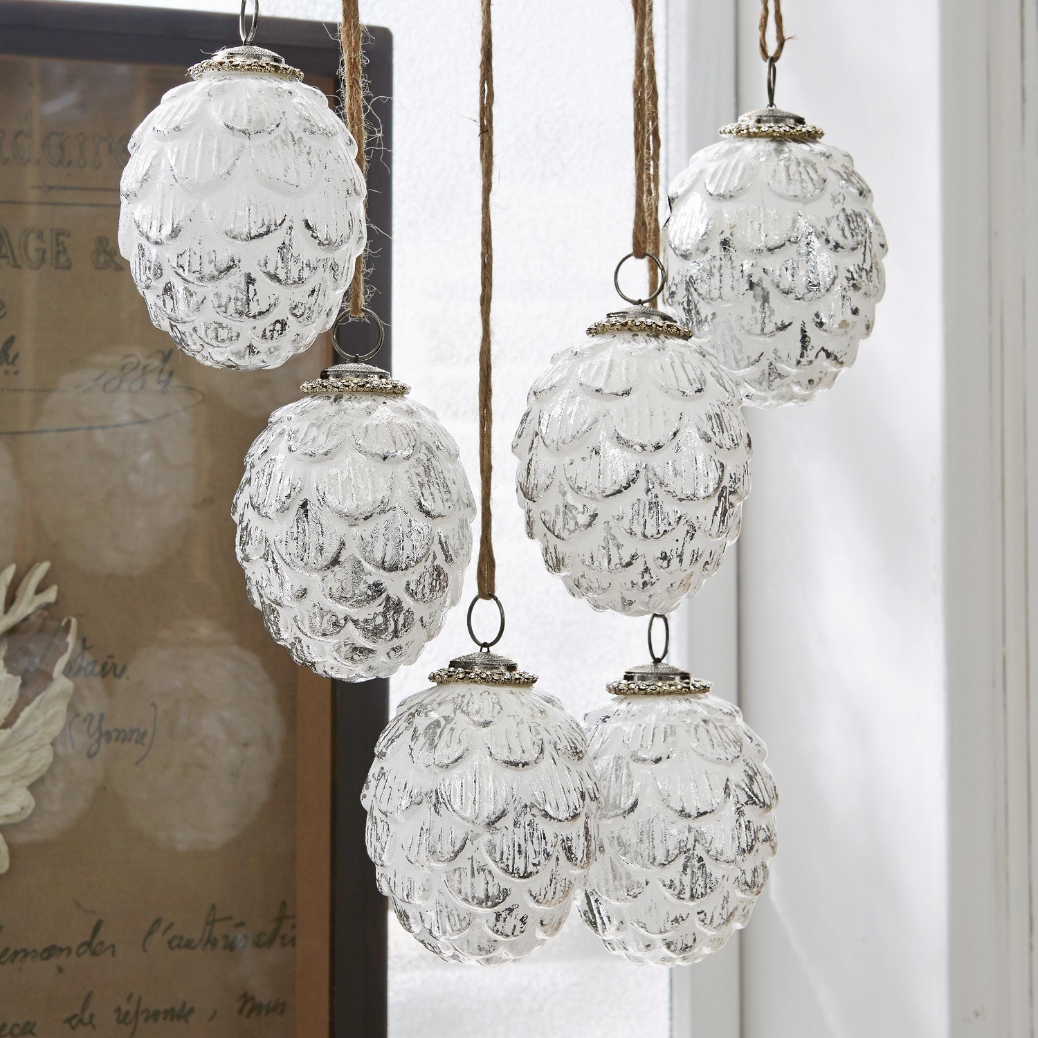 Lot de 6 décorations de Noël Valena