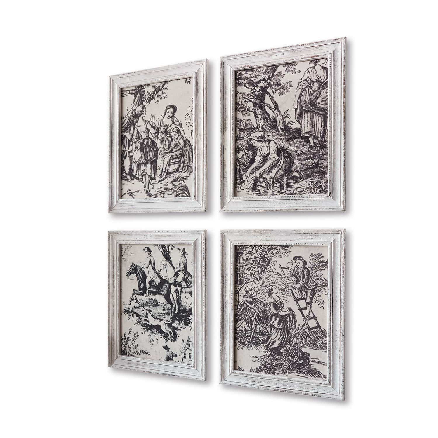 Lot de 4 tableaux Abetone