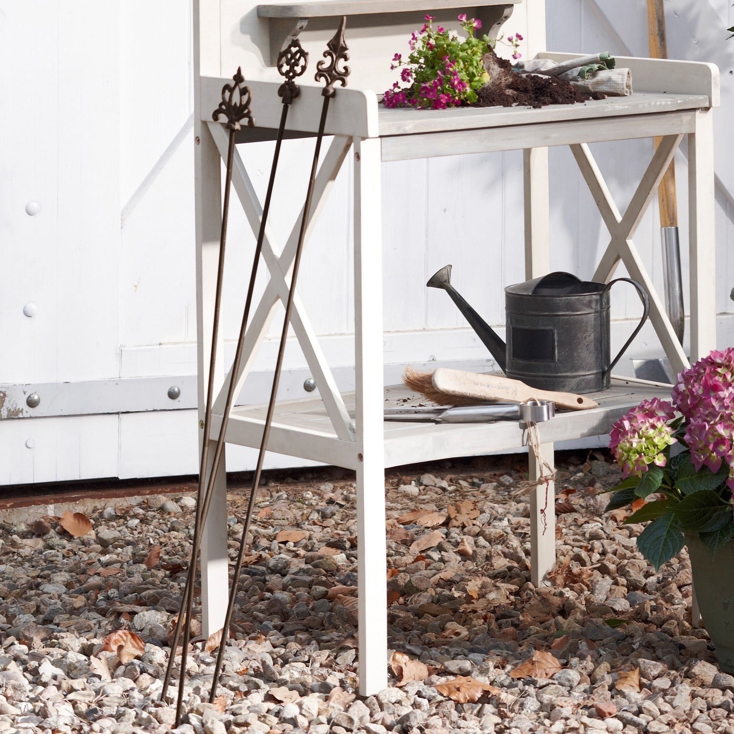 Lot de 4 tuteurs pour rosiers Baton