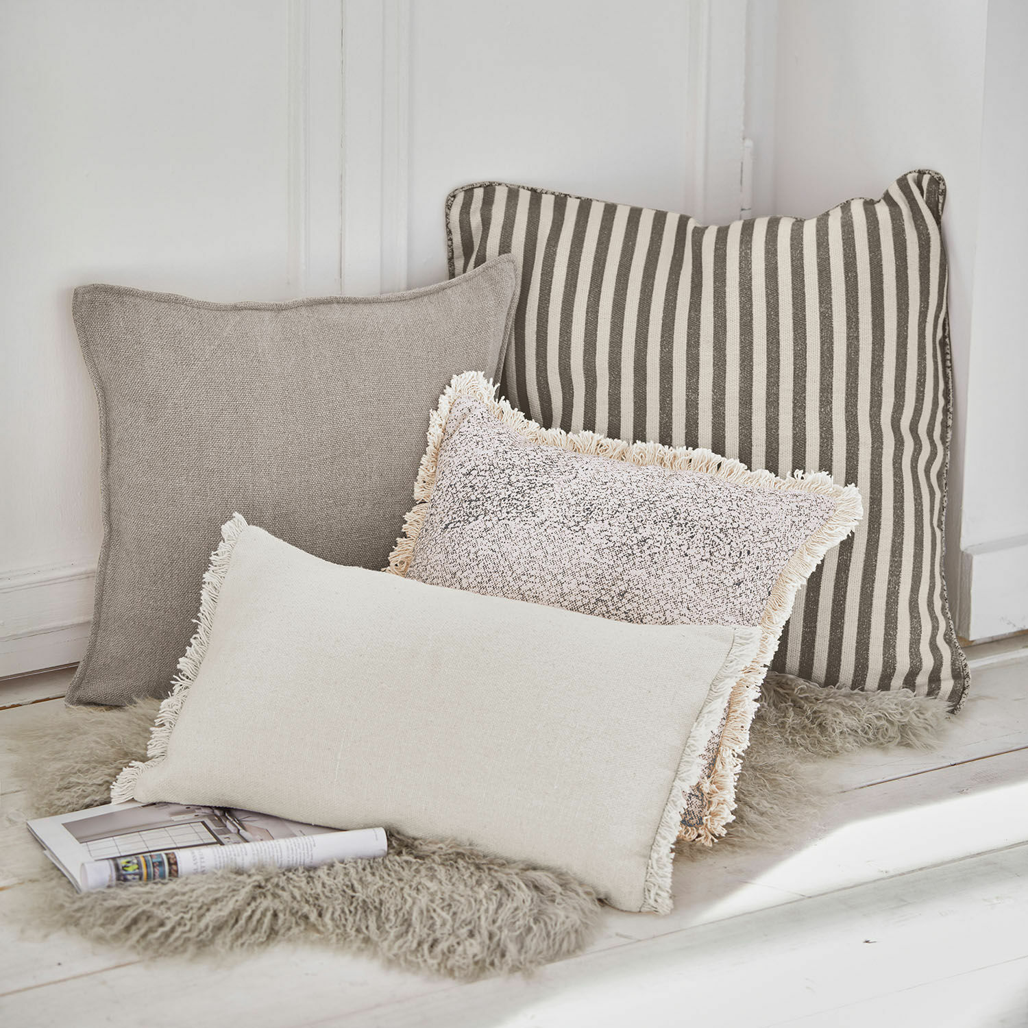 Lot de 4 coussins Valenciennes