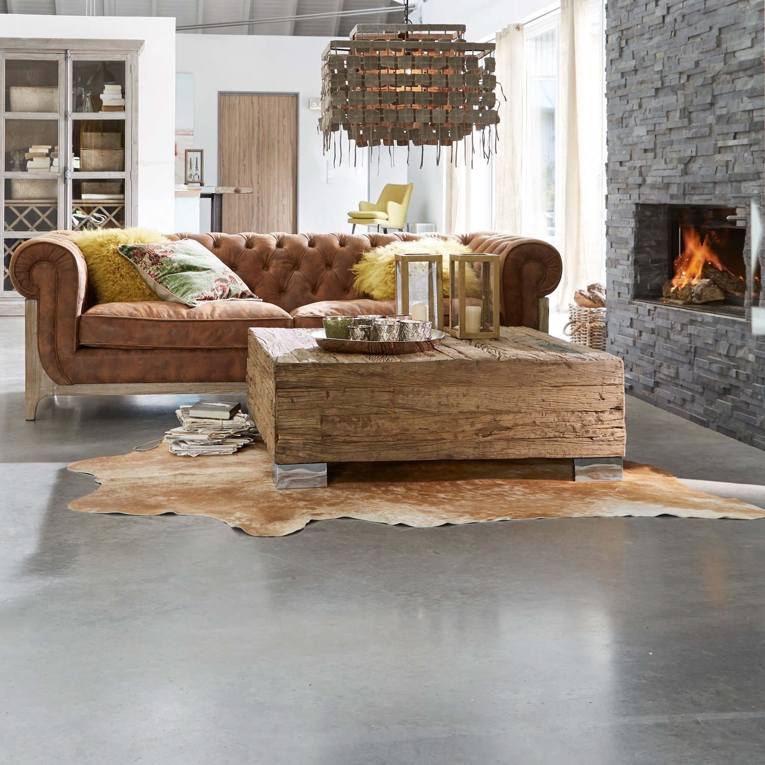 Tapis en peau de vache Pasadena