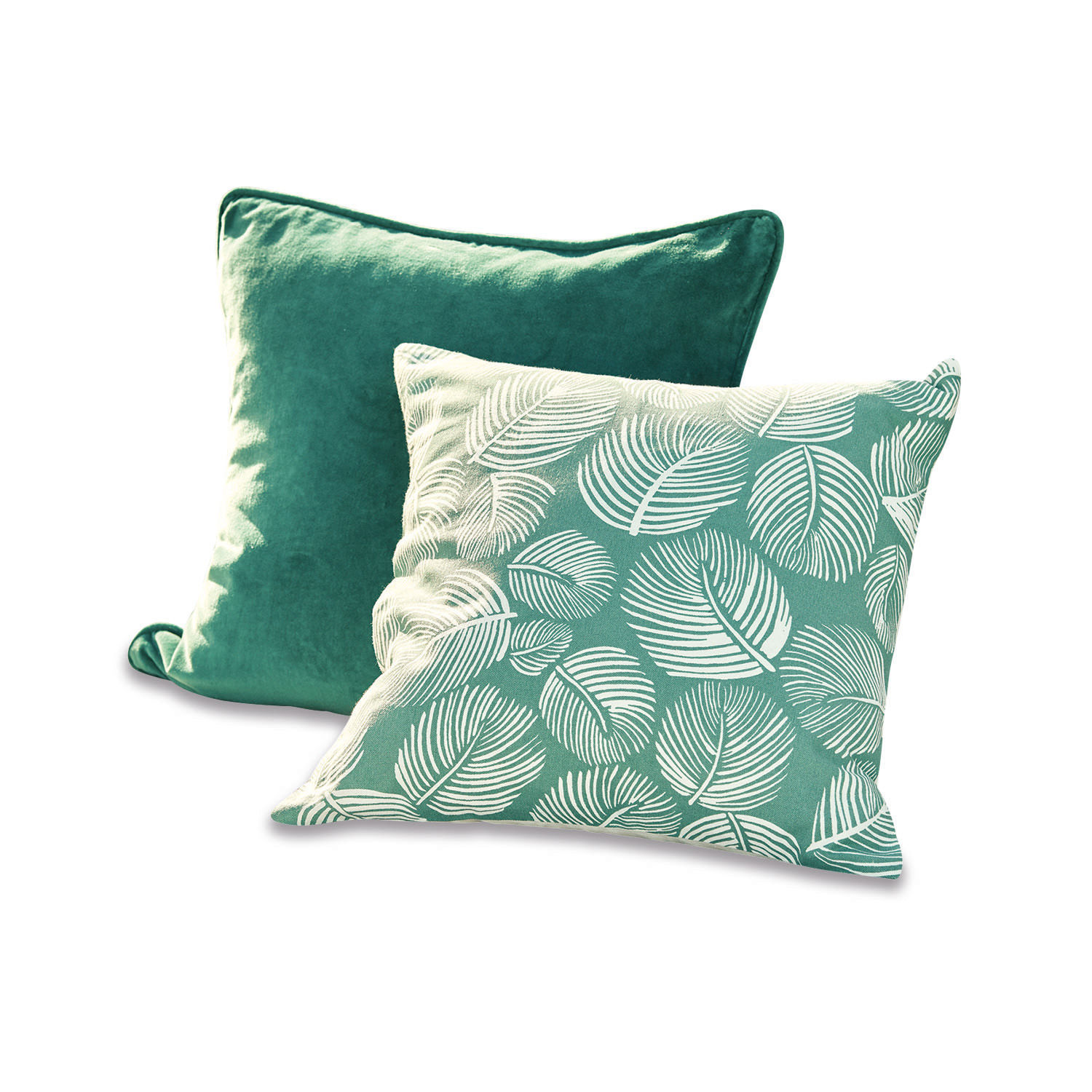 Lot de 2 housses de coussins Wisdor