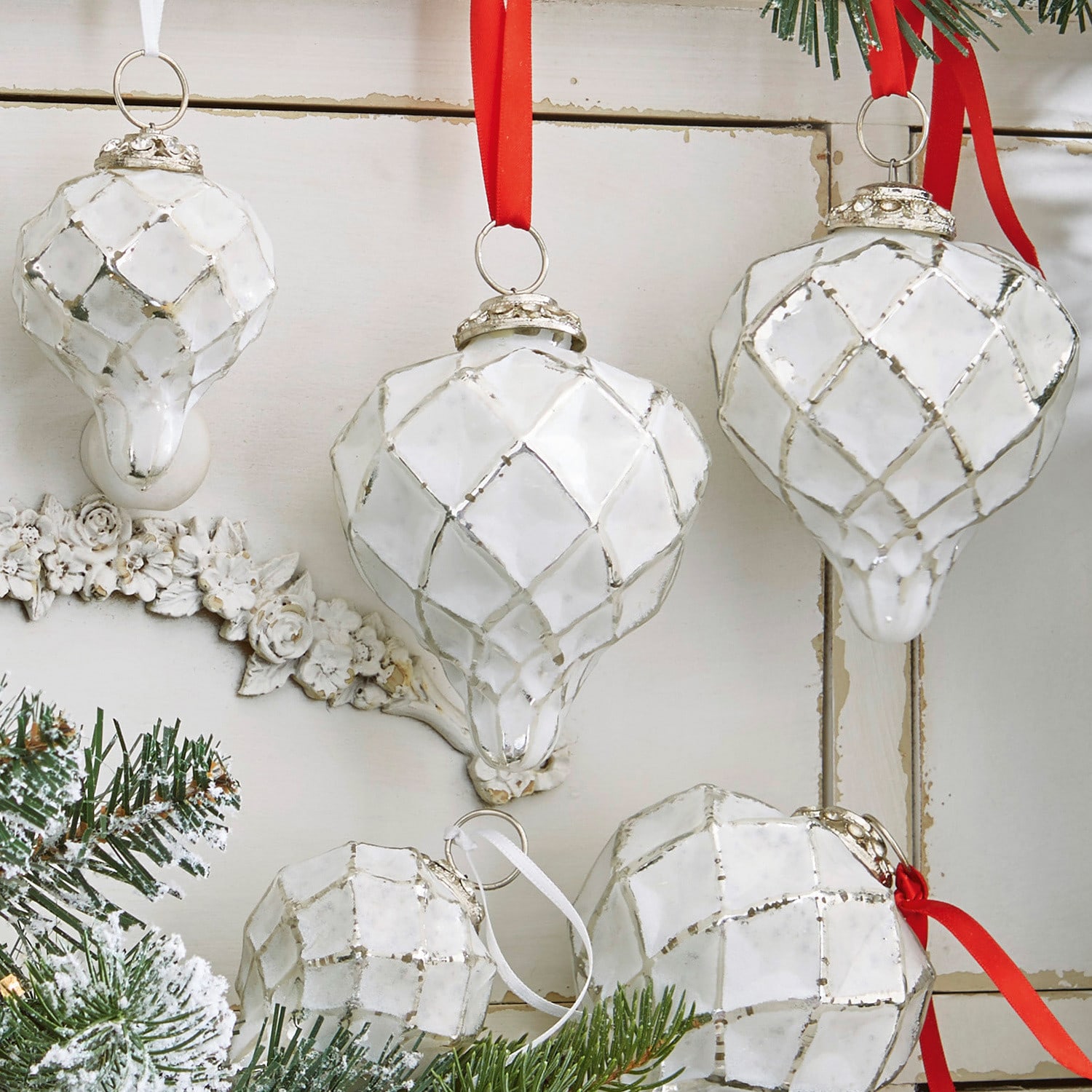 Lot de 6 décorations de Noël Cyrano