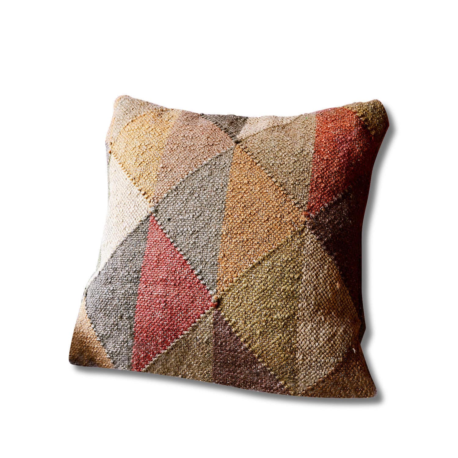 Coussin Couffy Coussin décoratif coloré en tissu texturé à motifs géométriques pour salon moderne