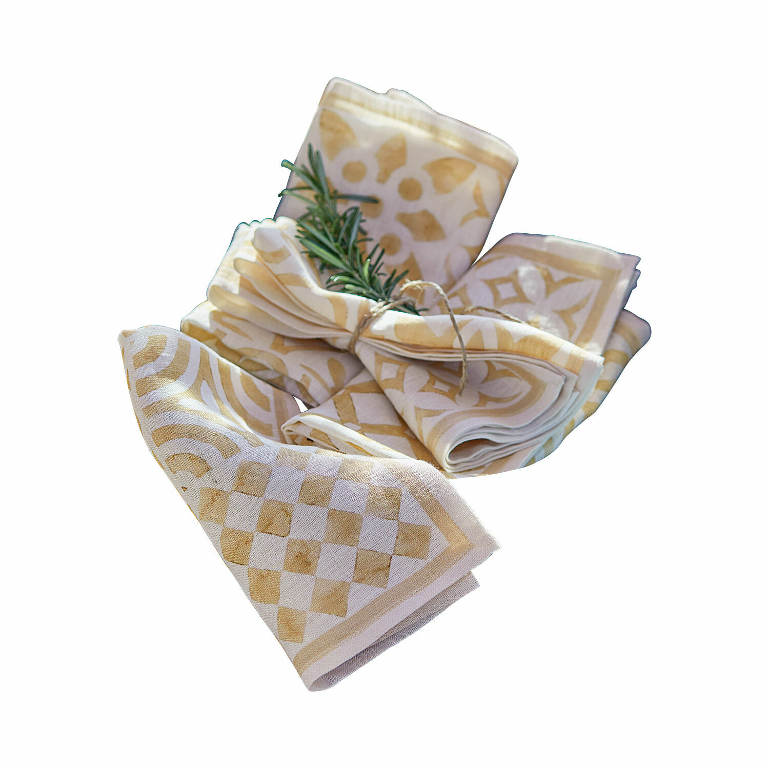 Lot de 4 serviettes Larvaux