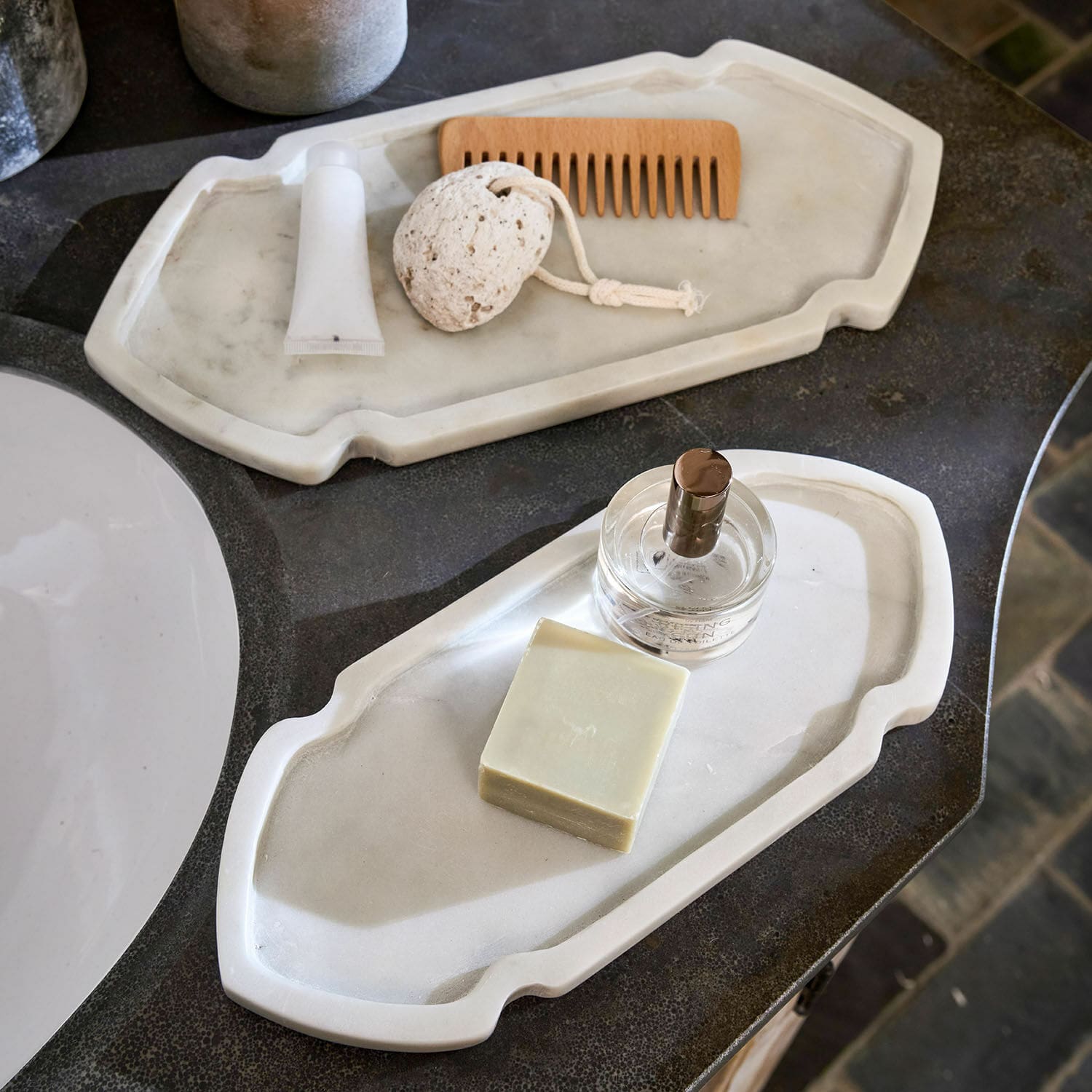 Set de 2 plateaux Zafrina