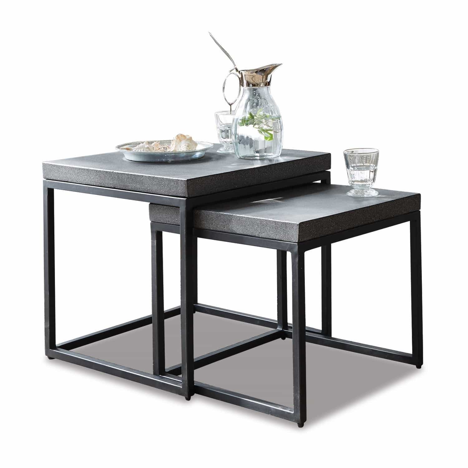 Lot de 2 tables d'appoint Evendale