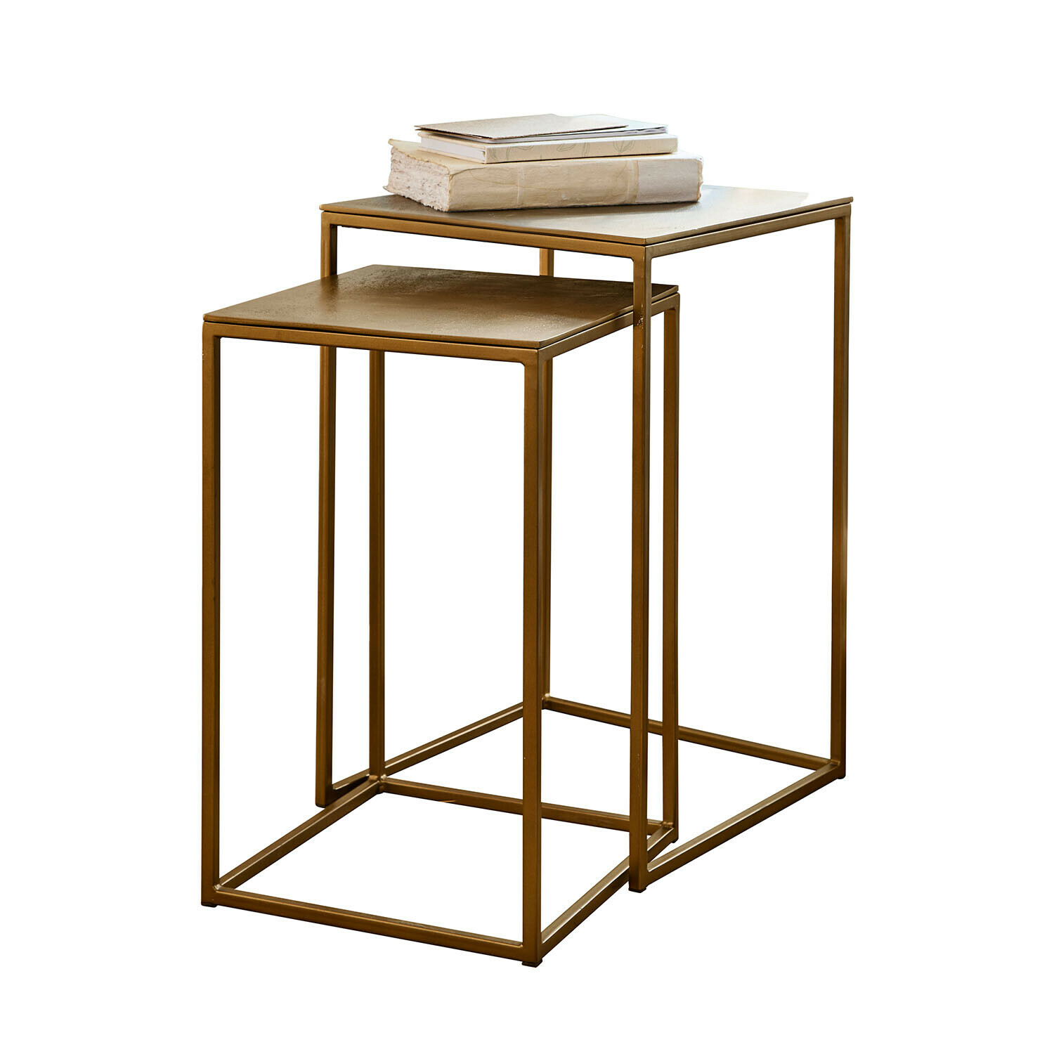 Lot de 2 tables d'appoint Olvenzo