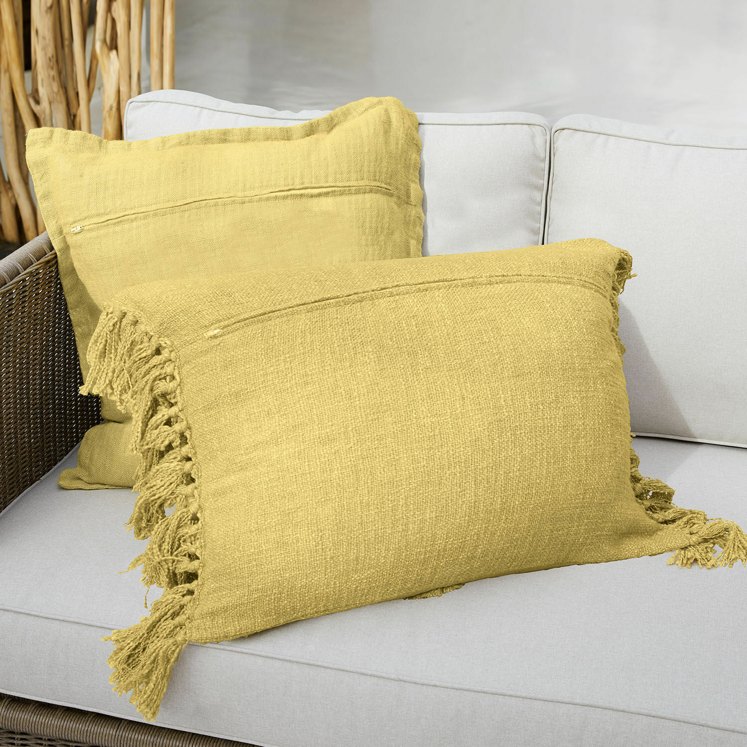 Lot de 2 housses de coussins Aurice