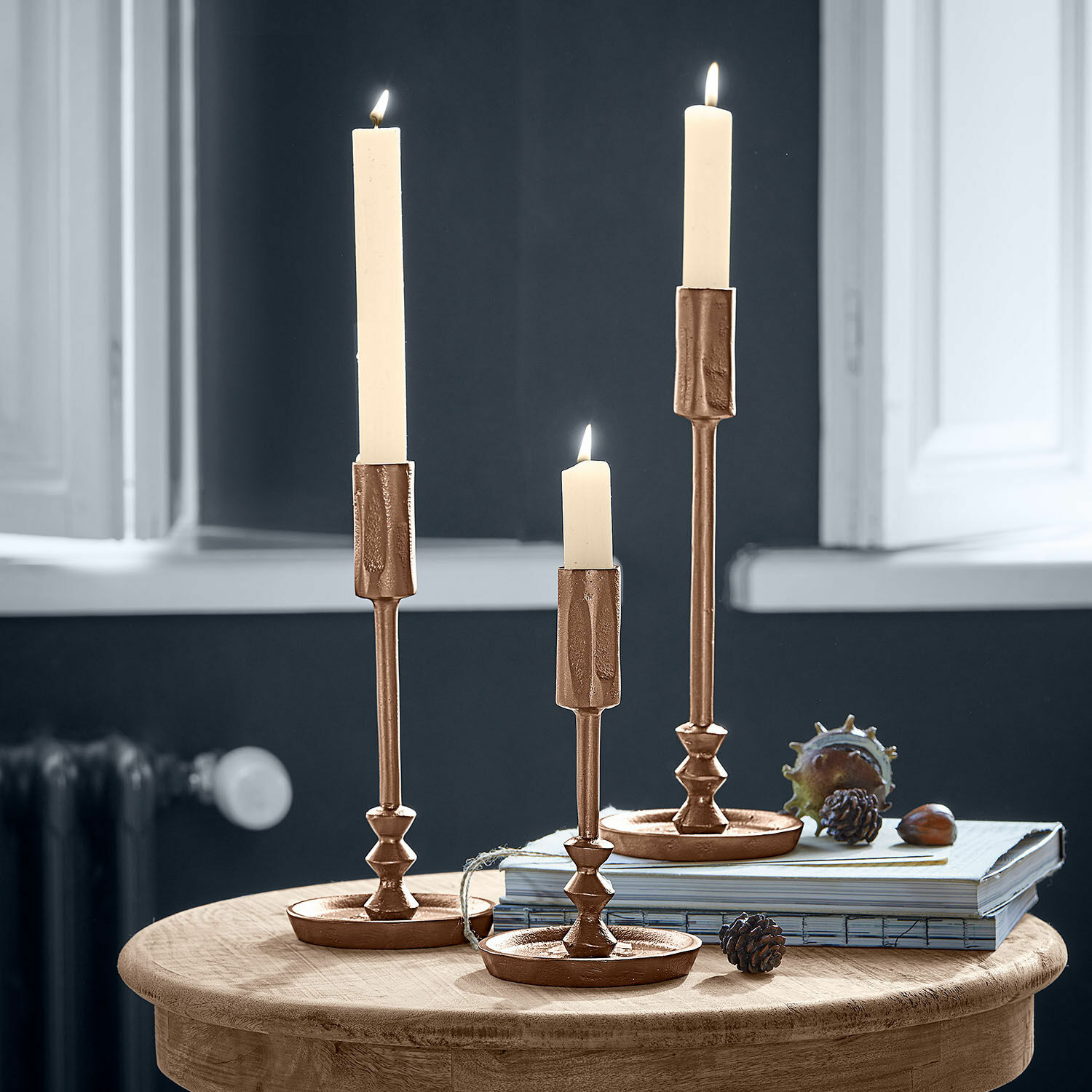 Lot de 3 bougeoirs Rivandre