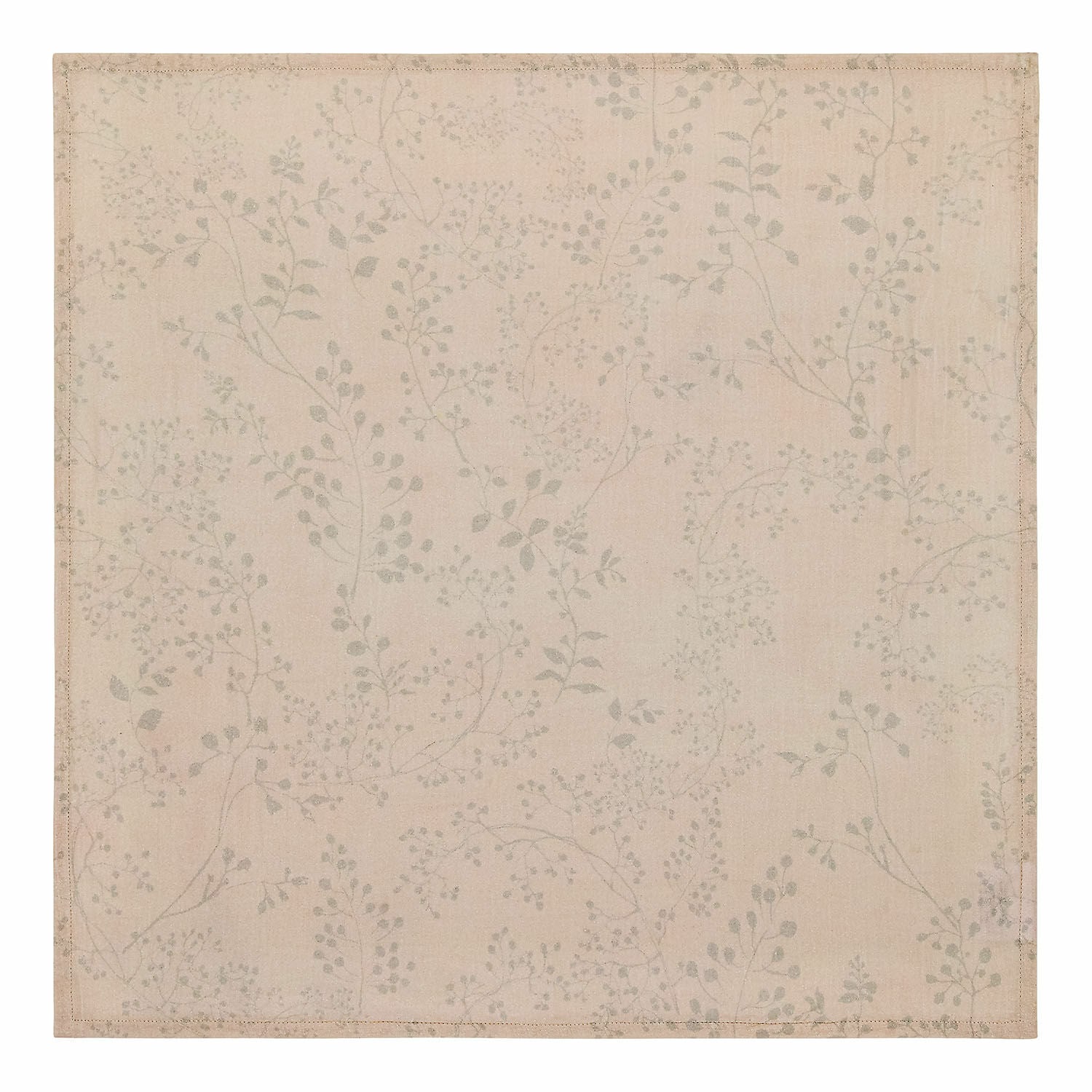 Lot de 3 langes pour bébé Bellise Nappe beige en coton avec motif végétal délicat, décoration de table élégante
