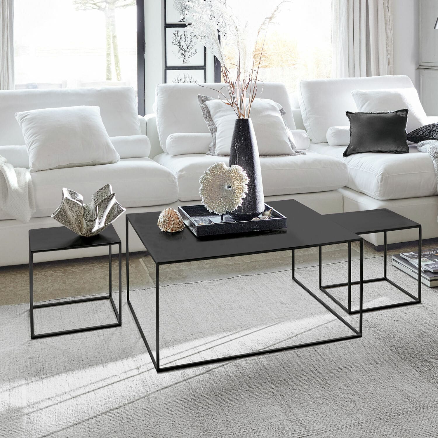 Lot de 3 tables basses Trinitas