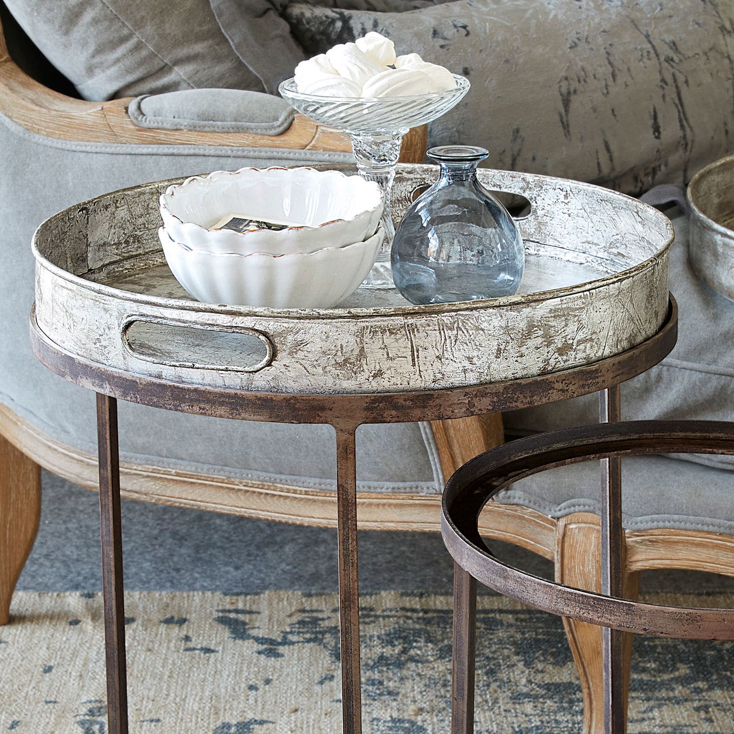 Lot de 2 tables d’appoint Saint Mark