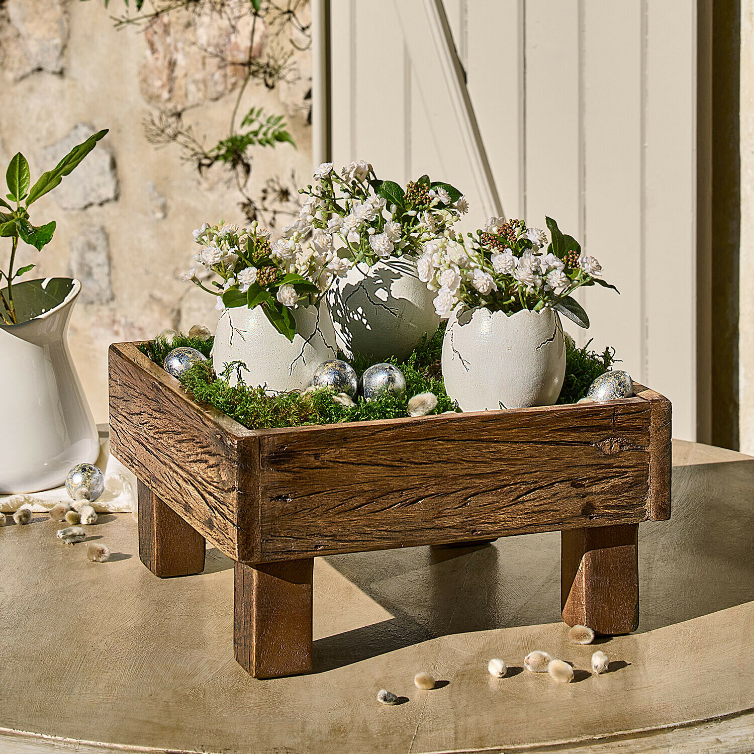 Lot de 3 œufs décoratifs Waverlye