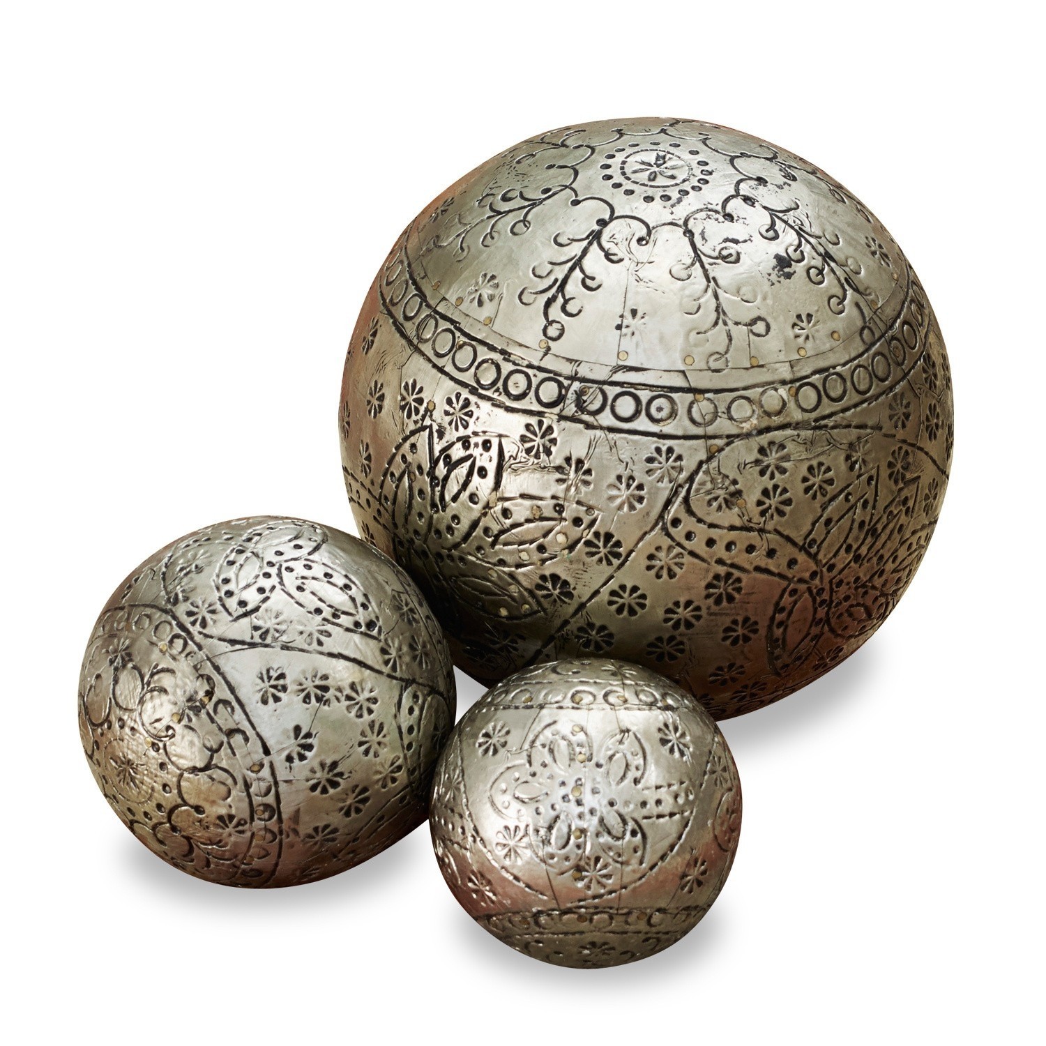 Lot de 3 boules décoratives Liezel