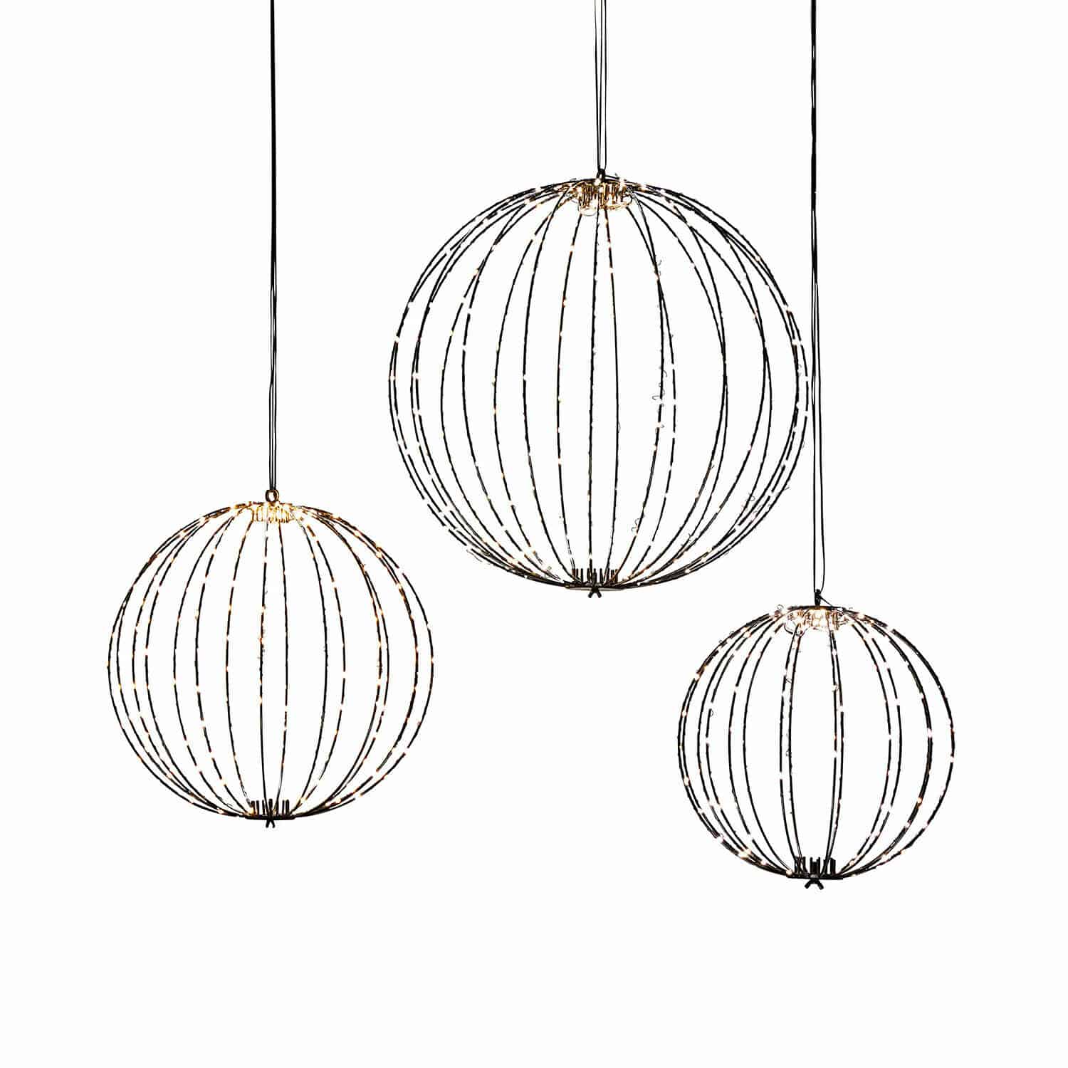 Lot de 3 boules LED Brilliante