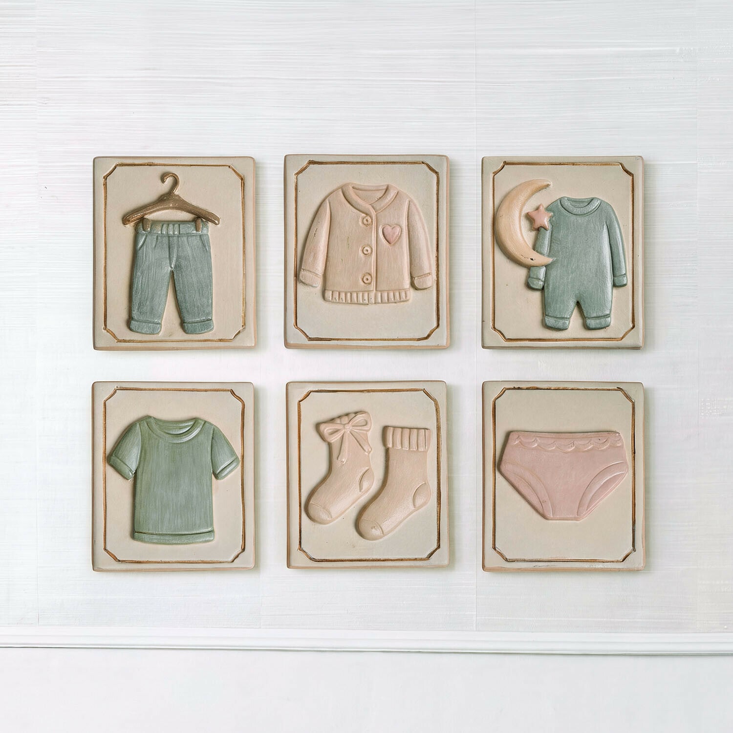 Lot de 6 étiquettes à vêtements Nellini Lot de 6 étiquettes à vêtements Nellini