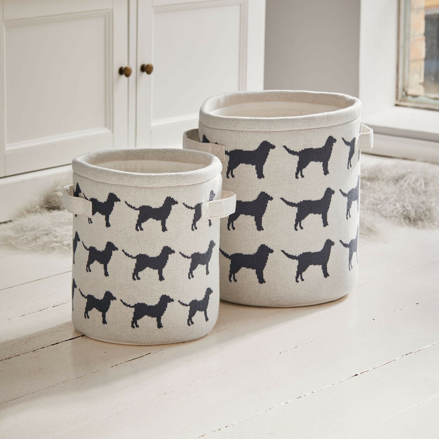 Lot de 2 paniers pour animaux Pawelino