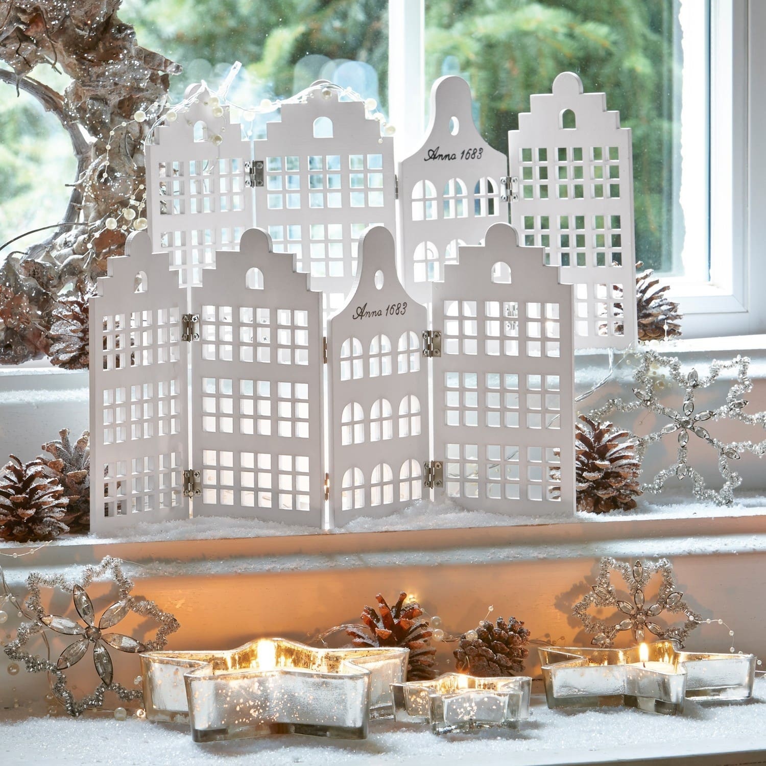 Lot de 2 décorations façades Crisfield