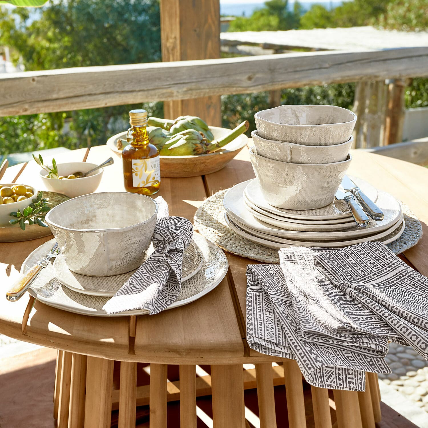 Lot de 4 assiettes Luganville